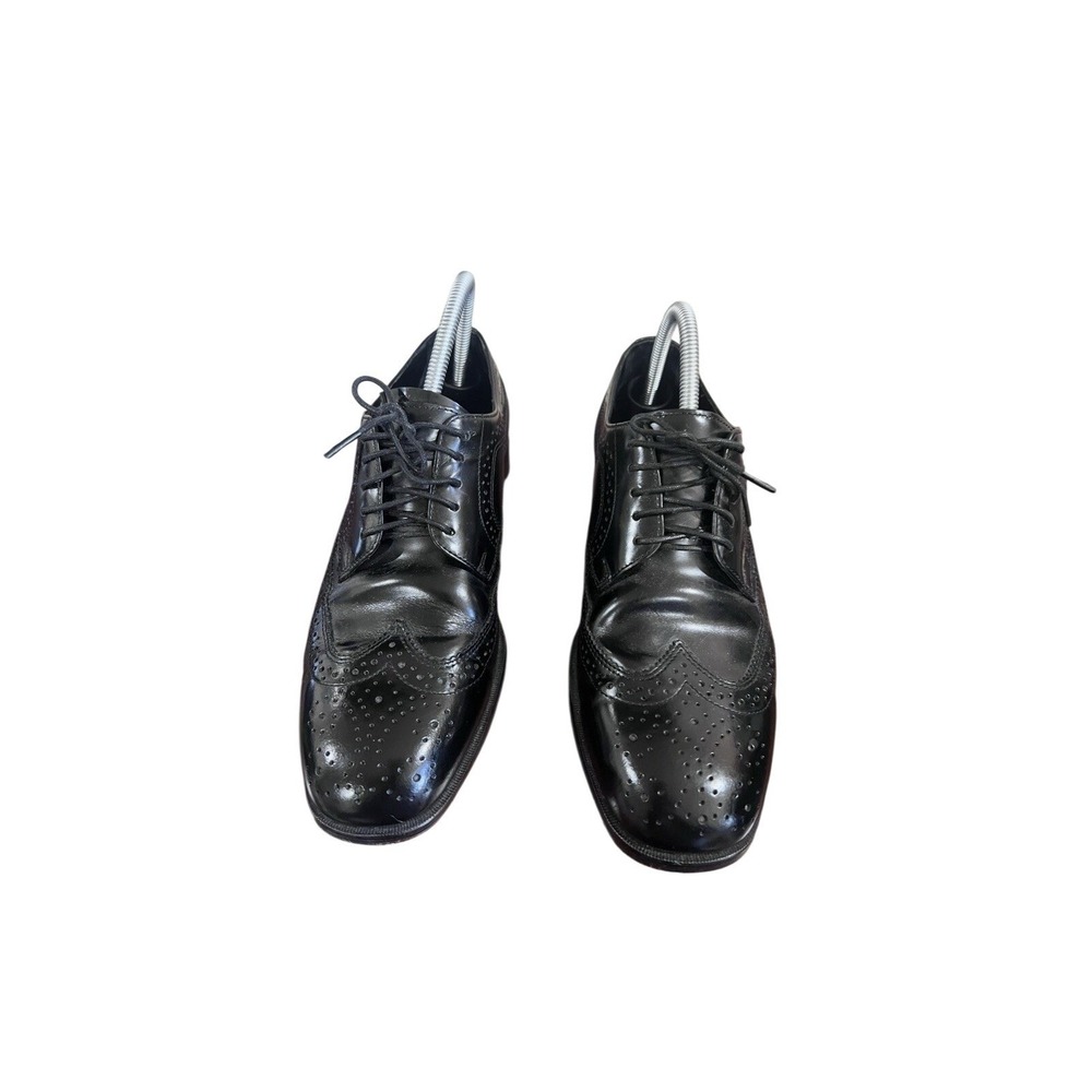 Nunn Bush Black Leather Wingtip Brogue Dress Shoes Men Lace Up Oxford Style 10 M